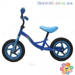 Беговел KIDS 12 д. M 3129-1A сине-голубой